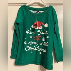 Green Merry Christmas Long Sleeve Shirt - Size 3T - NWT